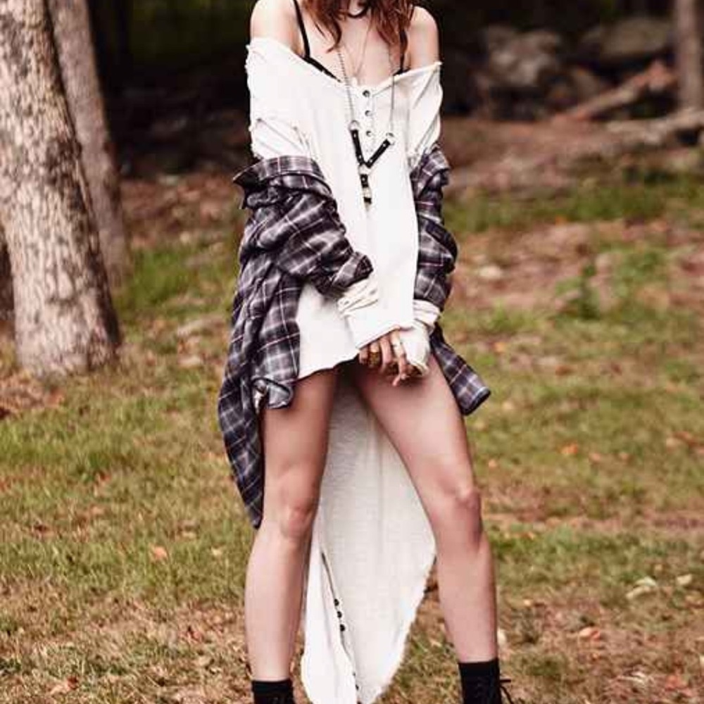 UO Truly Madly Deeply Extreme High Love Henley